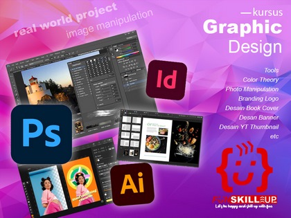 Kursus Desain Grafis dengan Photoshop, Illustrator, dan InDesign